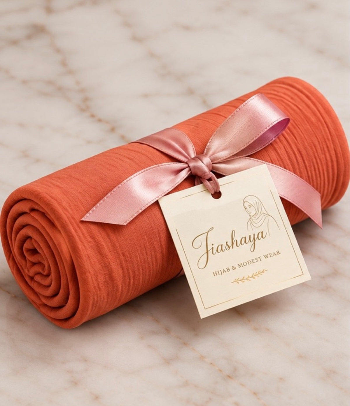 Orange Brownie Jersey Hijab
